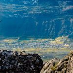 Blick von Castelfeder nach Tramin