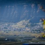 Blick von Castelfeder nach Tramin