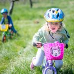 Rad fahren im Frühling