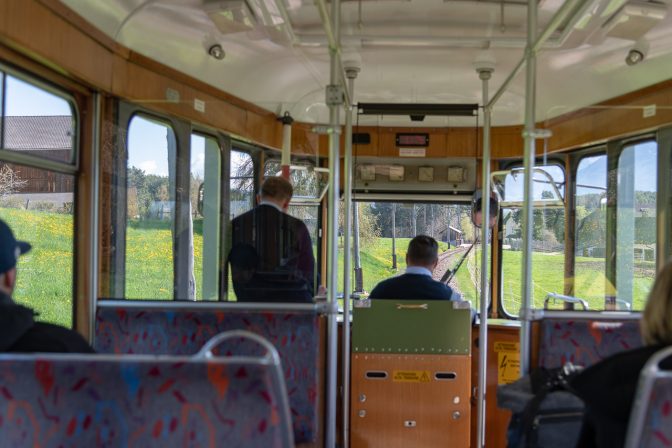 Der Führerstand des Esslinger Triebwagens