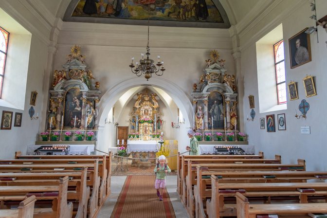 In der Wallfahrtskirche Maria Saal am Ritten