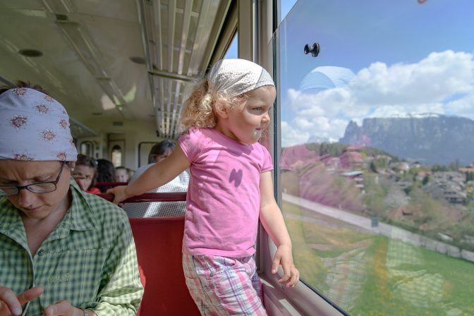 Rückfahrt mit der Rittner Bahn