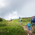 wandern zum Gipfel des Roen