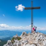 am Gipfelkreuz des Weißhorns