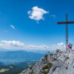 am Gipfelkreuz des Weißhorns