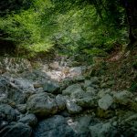 wandern im Bachbett des Rio San Pietro im Val di Non