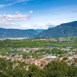 Ausblick von der Gleifkirche in Eppan auf St. Michael, Girlan und Bozen