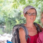 Anni und Anna im Tiergarten Parco Natura Viva in Affi