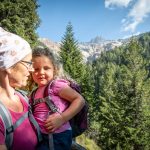 Anni und Anna mit Weißhorn im Hintergund