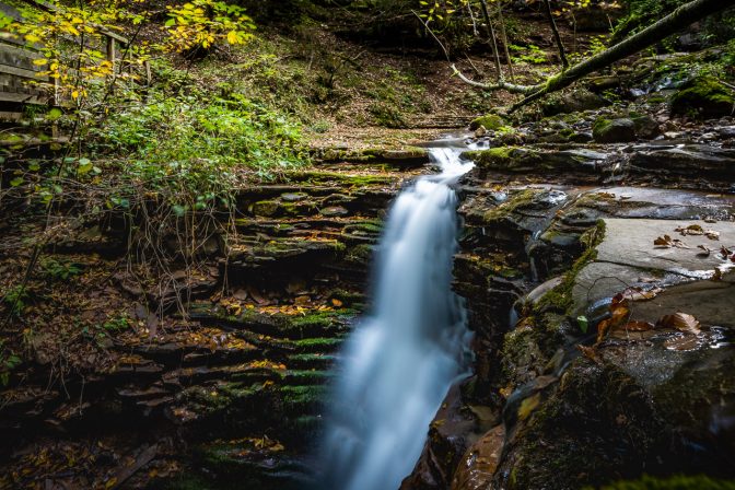 Der Wasserfall des Trudnerbaches in Glen