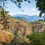 Blick von Glaning zum Schlern