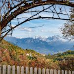 Blick von Unterglaning zur Rosengartengruppe