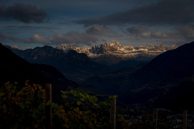 Ausblick hinüber zur Rosengartengruppe