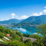 Blick auf den Caldonazzosee von San Caterina aus