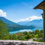 Blick auf den Caldonazzosee von San Caterina aus