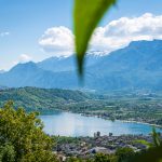 Blick auf den Caldonazzosee von der Via Castagne aus