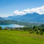 Blick auf den Caldonazzosee von der Via Castagne aus