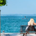 Blick auf den Gardasee von Lazise aus gesehen