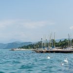 Segelboothafen in Lazise am Gardasee