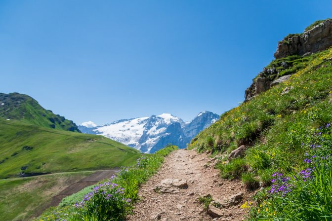 Marmolata - Gletscher mit 3.343 m Königin der Dolomiten