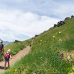 Wanderung auf dem Bindelweg in den Dolomiten