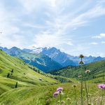 Ausblick auf die Marmolata vom Friedrich-August-Weg