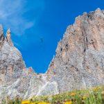 Blick auf den Langkofel und Plattkofel vom Friedrich-August-Weg