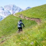 Mountainbiker auf dem Friedrich-August-Weg