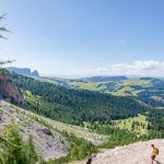 Blick auf den Schlern und Seiser Alm