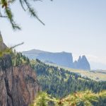 Blick auf den Schlern und Seiser Alm