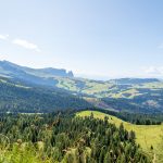 Blick auf den Schlern und Seiser Alm