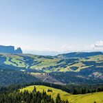 Blick auf den Schlern und Seiser Alm