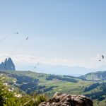 Blick auf den Schlern und Seiser Alm