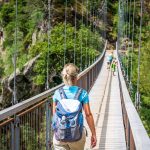 Hängebrücke über die 1000 Stufen Schlucht