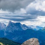 Ausblick vom Val d’Arcia Sattel zur Marmolata – Rundwanderung Monte Pelmo