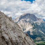 Auf dem Val d’Arcia Sattel mit Blick zum Monte Antelao – Rundwanderung Monte Pelmo