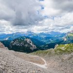 Abstieg vom Val d’Arcia Sattel-Rundwanderung Monte Pelmo