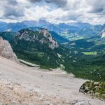 Abstieg vom Val d’Arcia Sattel-Rundwanderung Monte Pelmo