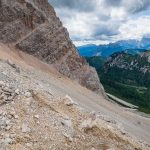 Abstieg vom Val d’Arcia Sattel-Rundwanderung Monte Pelmo