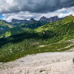 Abstieg vom Val d’Arcia Sattel-Rundwanderung Monte Pelmo