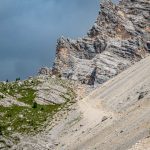 Abstieg vom Val d’Arcia Sattel-Rundwanderung Monte Pelmo