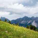 Blick vom Panoramaweg Plose auf die Peitlerkofelgruppe