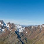 Ausblick von der Bergstation der Schnalser Gletscherbahn Richtung Lagaunspitze