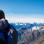 Ausblick Bergstation Schnalser Gletscherbahn