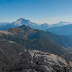 Blick vom Hexenstein auf die Dolomiten