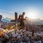 Goldene Stunde Hexenstein Kreuze Kriegsschauplatz Sonnenstrahlen Sonnenuntergang wandern