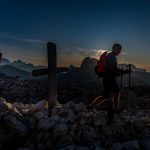 Goldene Stunde Hexenstein Kreuze Kriegsschauplatz Sonnenstrahlen Sonnenuntergang wandern