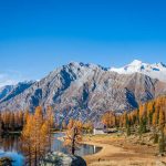 Chiesa di San Giuliano, Cima Presanella, Herbst, Laghi di San Giuliano, Lago di Garzonè