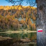 Herbst, Lago Germenega, Markierung