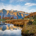 Cima Presanella, Herbst, Lago Germenega, Spiegelung